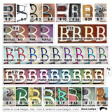 B Letter Choices - View all letter B's Here - Not for Purchase