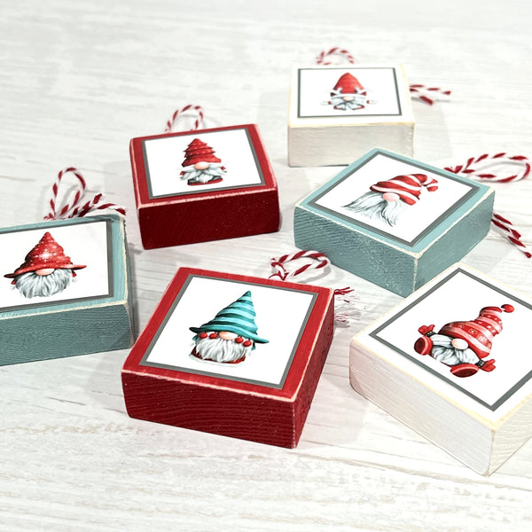 Gnome Ornaments, Christmas Ornament Gift Set